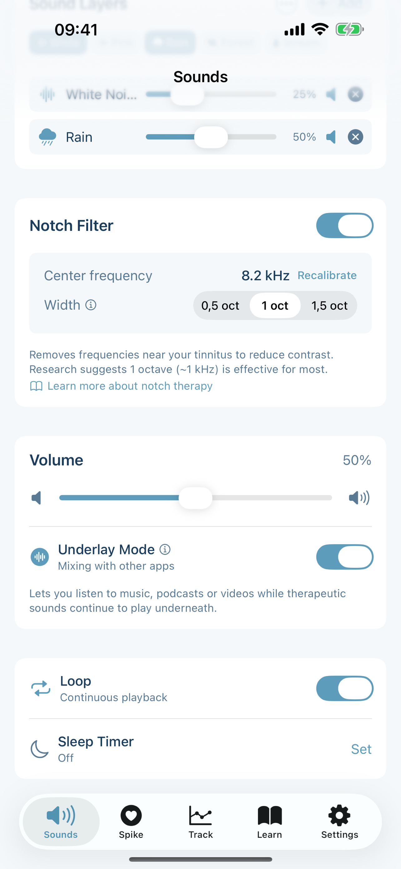 Aurina underlay mode settings - play sounds with other apps