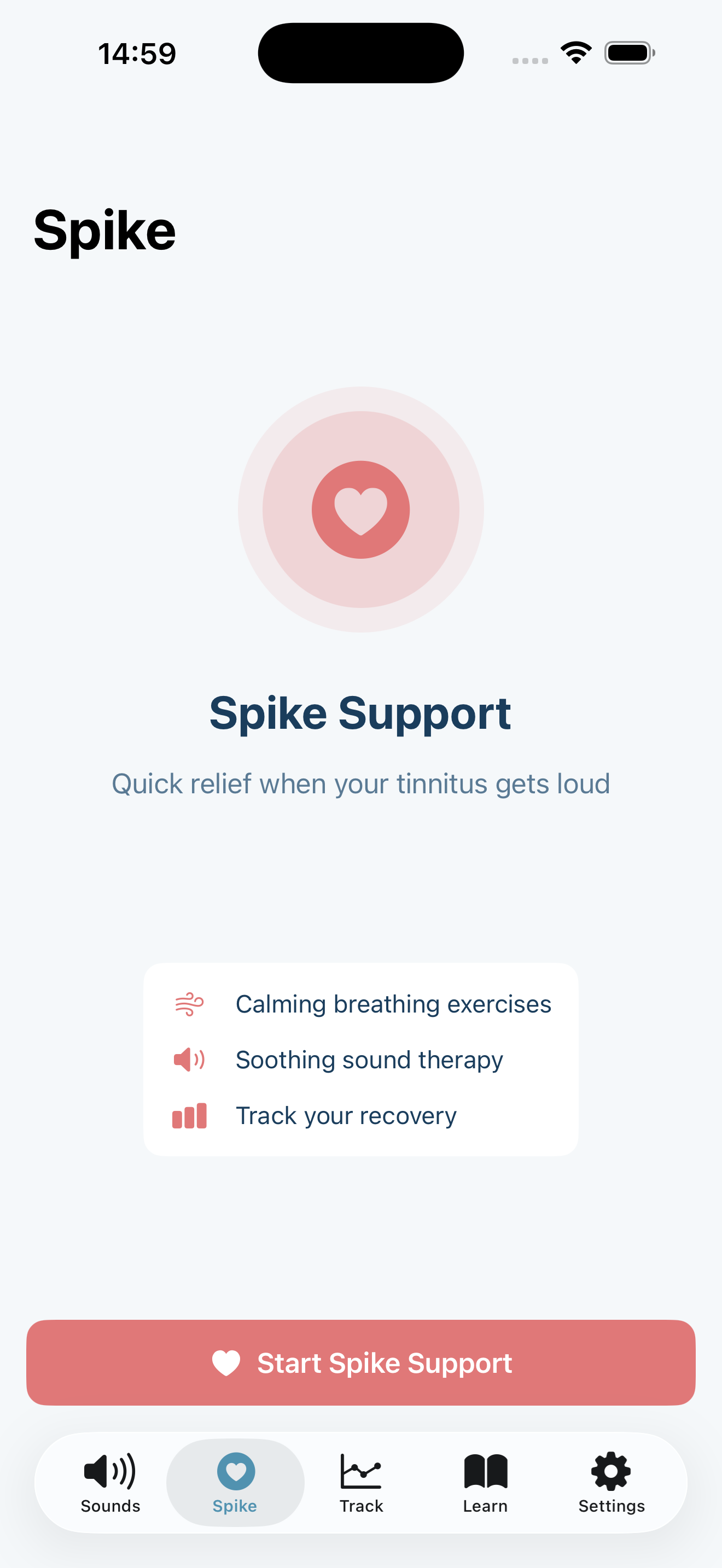 Aurina spike support - quick relief for tinnitus flare-ups